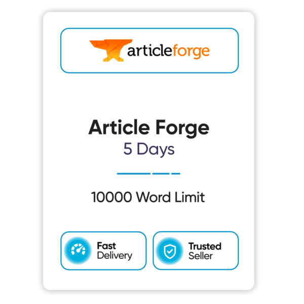 Article Forge - 5 Days - 10000 Word Limit