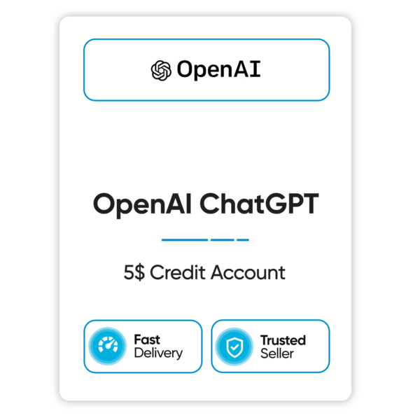 OpenAI ChatGPT - 5$ Credit Account